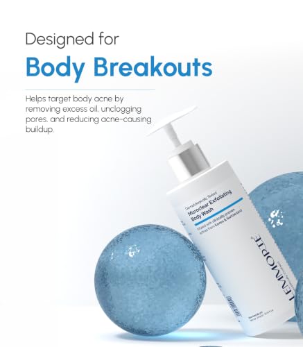 Image of Microclear 2% Salicylic Acid Body Wash for Body Acne, Back Acne, Bumpy & Strawberry Skin - Exfoliating Niacinamide and Tea Tree Cleanser for Oily Skin, Men and Women, 300 ml