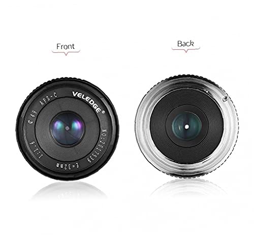 Weitwinkellinse, manuelle Fokuslinse 32mm F1.6 Große Blende Weitwinkelobjektiv für Sony A6300 A6400 NEX – Bild 5