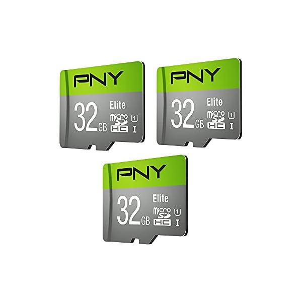PNY-32GB-Elite-Class-10-U1-MicroSDHC-Flash-Memory-Card-3-Pack-32GB-3-Pack PNY 32GB Elite Class 10 U1 microSDHC Flash Memory Card 3-Pack - 100MB/s, Class 10, U1, Full HD, UHS-I, micro SD