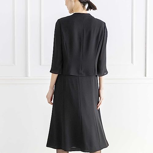[東京ソワール] 公式 喪服 レディース 夏 ブラックフォーマル ワンピース 礼服 大きいサイズ 洗える 50代 60代 ゆったり 前開き おしゃれ WEB限定 3671850 3枚目