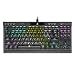 Produktbild Corsair K70 RGB TKL Optisch-mechanische Gaming-Tastatur (RGB-LED-Hintergrundbeleuchtung, CORSAIR OPX-Tastenschalter, CORSAIR AXON Hyper-Processing-Technologie) Schwarz, CH-911901A-DE