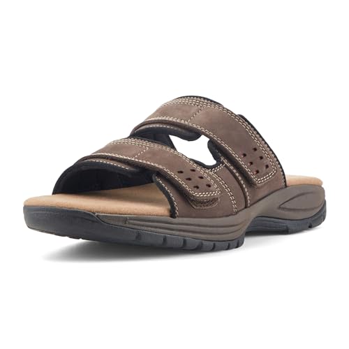 Dunham Sandália masculina Newport Slide, Marrom escuro, 14