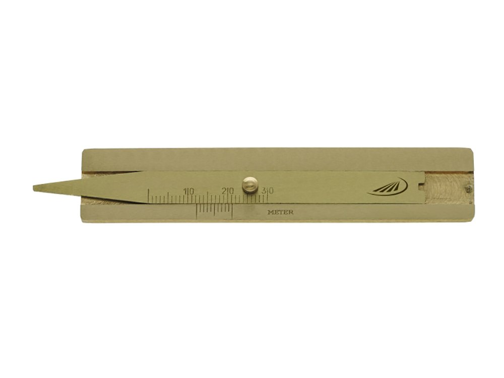 HELIOS-PREISSER 0180310 Reifenprofil-Tiefenmaß aus Hartmessing 30 mm