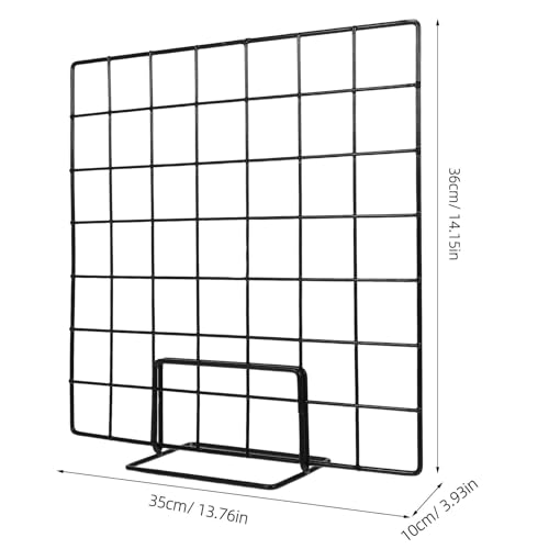 Soporte de panel de rejilla metálica para decorar escritorios con fotos 3