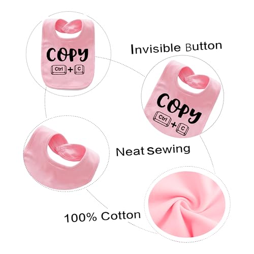 Baby Twins Bibs Copy Paste Newborn Baby Bibs Cute Toddler Bibs Set For Unisex Boys Girls3