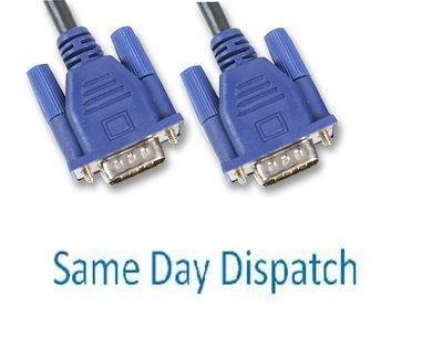 PoundMax15M VGA CABLE - SVGA LEAD M TO M 15M, BLACK HIGH QUALTY PC to Monitor Lead Male to Male TV 15 meter vga cable