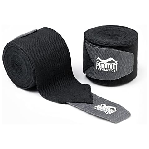 Phantom Boxing Bandages - Boxing Bandages Muay Thai MMA Boxing Hand Wraps - Black Cover