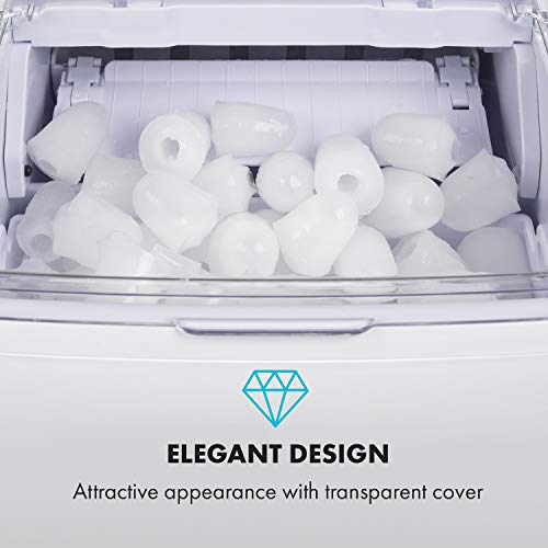 Klarstein Coolio Eiswürfelmaschine, Klareis, 20 kg Eis pro Tag, Wassertank: 2,8 l, Touch-Bedienfeld, 2 Eiswürfelgrößen… – Bild 6
