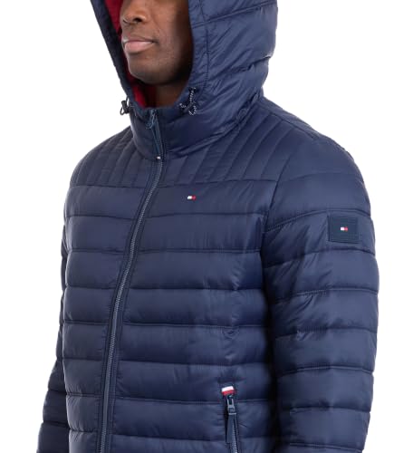 Image of Tommy Hilfiger Men's Down Alternative Hooded Puffer Jacket (Standard and Big & Tall)