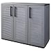 vidaXL Armadio da Giardino Grigio e Nero 102x37x84 cm in PP