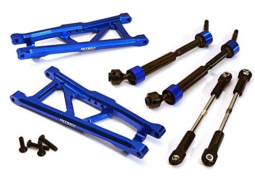 Black Friday - 70% OFF Integy RC Model C28577BLUE Billet Extended Rear Suspension Kit+Drive Shafts for Traxxas 1/10 Stampede 2WD