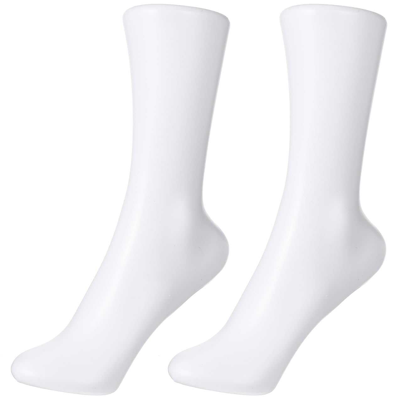 CLISPEED 2pcs Womens Sock Display Foot Mannequin Realistic Foot Model for Shoe Support and Retail Window Showcase Lightweight Sock Holder