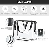 Zoom IMG-1 elalove borsa trasparente 3 pezzi Zoom IMG-1 elalove borsa trasparente 3 pezzi