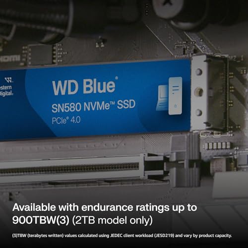 Western Digital WD Blue SN580 PCIe Gen 4 NVMe SSD Internal Storage, 500GB - Image 5