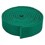 PLIGREAT Taekwondo Ranglistengürtel 240x4cm Polyester Karate Judo Gürtel Kampfkunst Ranking Judo Gürtel Für Erwachsene Kinder Lehre Grün