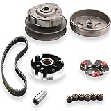 CLEO Gy6 150cc high performance clutch set，include clutch Assembly and Variator Assembly with 743 belt, fit for GY6 125cc And 150cc 4-Stroke Engine Scooter ATV Taotao Roketa Sunl