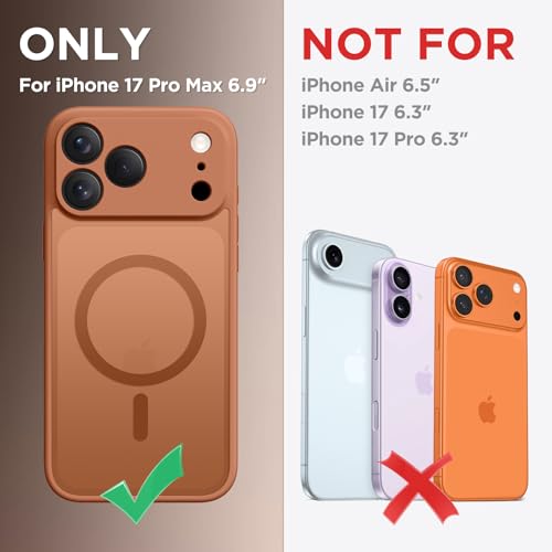 Coque iPhone 17 Pro Max anti-rayures avec bloc caméra protégé et dos mat CAPRARO