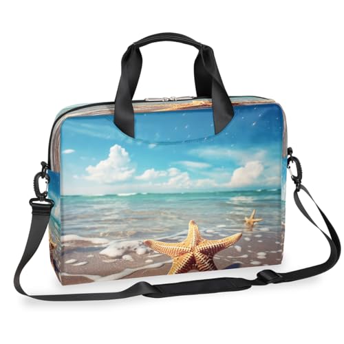 Maletín para laptop con estrella de mar 15.6 pulg. miniatura 1