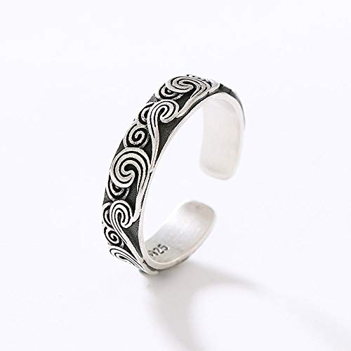 Bague réglable femme argent S925 finie la taille d'anneau introuvable