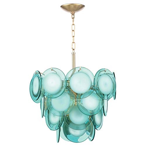 Regina Andrew Mini Diva Chandelier (Aqua) | Ceiling Light Fixture with a 4