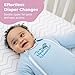 Baby Merlin's Magic Sleepsuit - Cotton Baby Swaddle Transition Product - Soft and Breathable Design, Double Zipper for Easy Diaper Changes, Promotes Safe Sleep - Blue - Large 18-21lbs