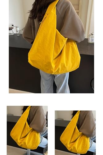 Nylon Slouchy Tote for Men Women
