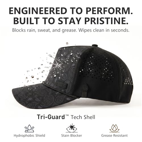 Image of TOP-EX Performance Baseball Hat for Men Water Resistant Golf Cap Running Cooling Snapback Laser Perforated