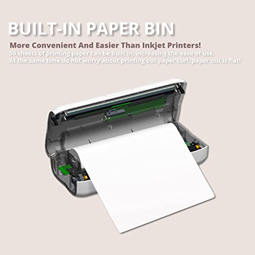 Image of Portable Printers Wireless for Travel, Thermal Tattoo Stencil Printer for Office,Letter Bluetooth Compact Printer for 8.5 inchx11 inch Size
