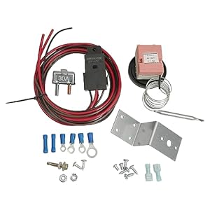 Adjustable Electric 12V Radiator Fan Thermostat Control Relay Wire Kit Compatible with Car Truc