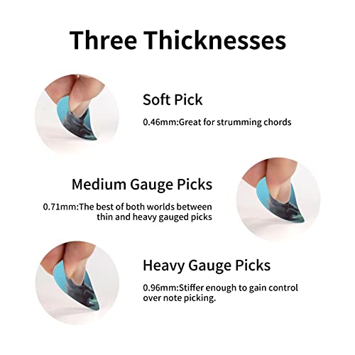 Médiators de guitare 12-Pack Baby Hippos Guitar Picks pour guitare électrique Guitare acoustique Diverses guitares - Les Beatles, Paul McCartney, John Lennon, RIngo Starr, George Harrison Médiators de guitare 12-Pack Baby Hippos Guitar Picks pour guitare électrique Guitare acoustique Diverses guitares – Image 5