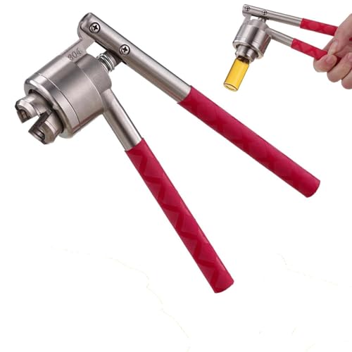 Perfume Bottle Crimper,Stainless Steel Manual Vial Crimper, Bottle Cap Sealing Machine, 13mm-32mm Capping Tool, With Anti-Slip H