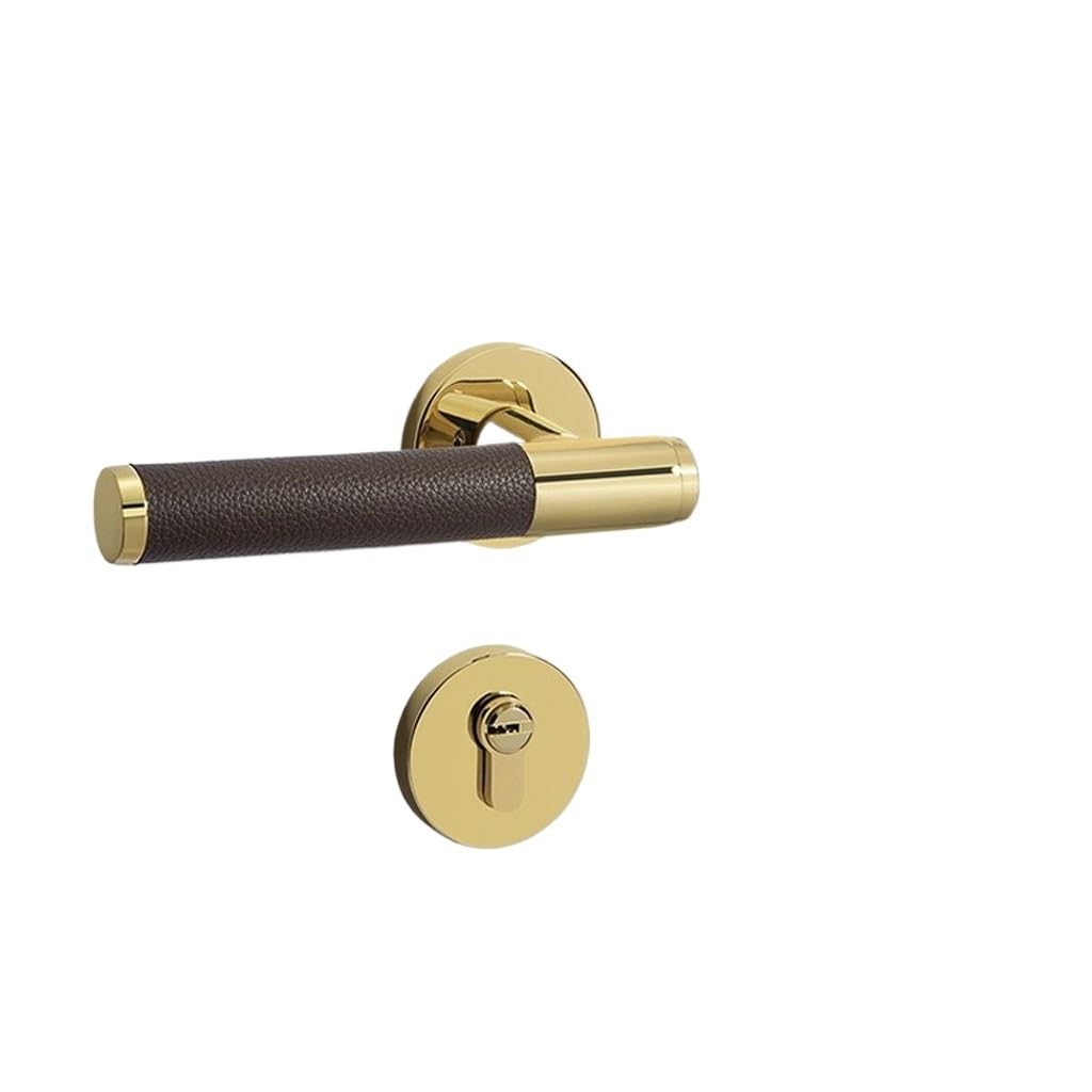 MOBYGKFY Indoor Silent Magnetic Locks Bedroom Door Anti-Theft Split Wooden