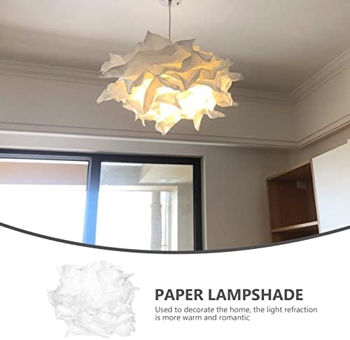 FRCOLOR Cloud Lamp Shade Paper Lampshade, Cloud Pendant Light Cover Nordic Hanging Ceiling Light Fixture Chandelier Light Shade Guard for Floor Wall Table Lamps