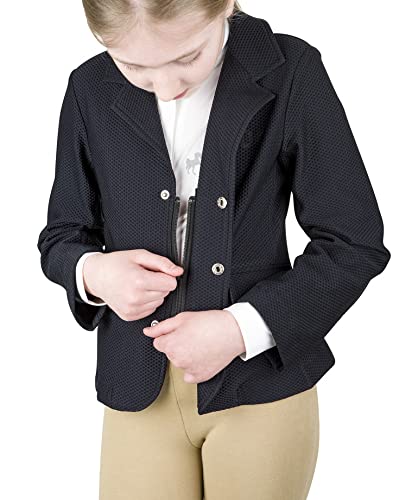 TuffRider Children's EquiVent Show Coat – Lightweight Breathable Mesh, Hidden Zipper2