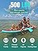 Niphean (Extra Large) Inflatable Paddle Board, SUP for 2+1 People/Family 500lbs Capacity Stand Up Paddle Board with SUP Accessories, StabilTrac Fin Non-Slip Paddleboard for Adults(Beginner Friendly)