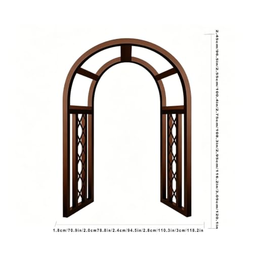 Arcos de paso metálicos para decorar bodas y delimitar senderos en el césped 3