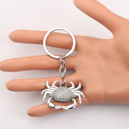 Image of MAOFAED Crab Keychain Crab Motivational Quote The Crab Symbolizes Perseverance And Self Assurance