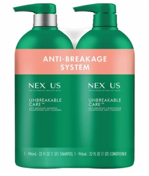 Nexus' Unbreakable Care Shampoo and Conditioner, 32 fl oz, Pack of 2