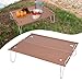 Aymzbd Camping Table Camping Furniture Mini Compact Lightweight Folding Table Beach Desk for Fishing Travel Barbecue Beach Garden, Light Brown