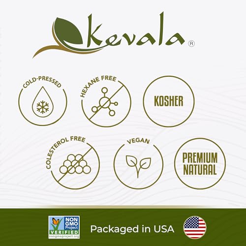 Image of Kevala Avocado Oil - Bulk Size | Cold Pressed | Non‑GMO Project Verified & Kosher | Multipurpose for High Smoke Point Cooking, Roasting, Sauteing & Skin Moisturizing - Kitchen Staple - 17.5 LB
