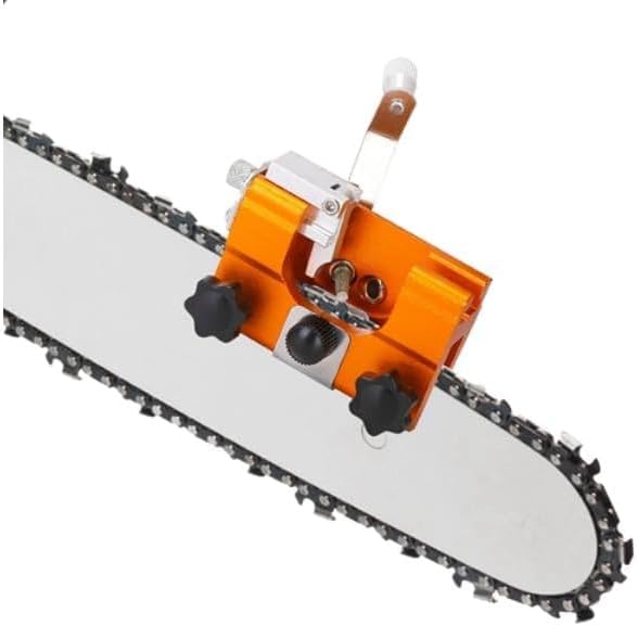Chainsaw Chain Sharpening Jig Universal Chain Saw Sharpener Kit Hand Crank Chain Sharpener for Electric Saw for Lumberjack Garden Worker