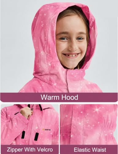 Image of GEMYSE Kids One Pieces Ski Suits Jumpsuits Boys Girls' Winter Outdoor Snowboarding Waterproof Snowsuits