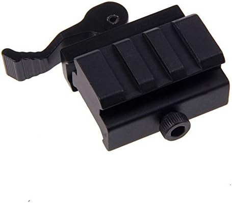 AiTuiTui 3-Solt QD Riser Mount with Adjustable Lock Lever, 1/2" High, 1.6" Long, 3 Solts
