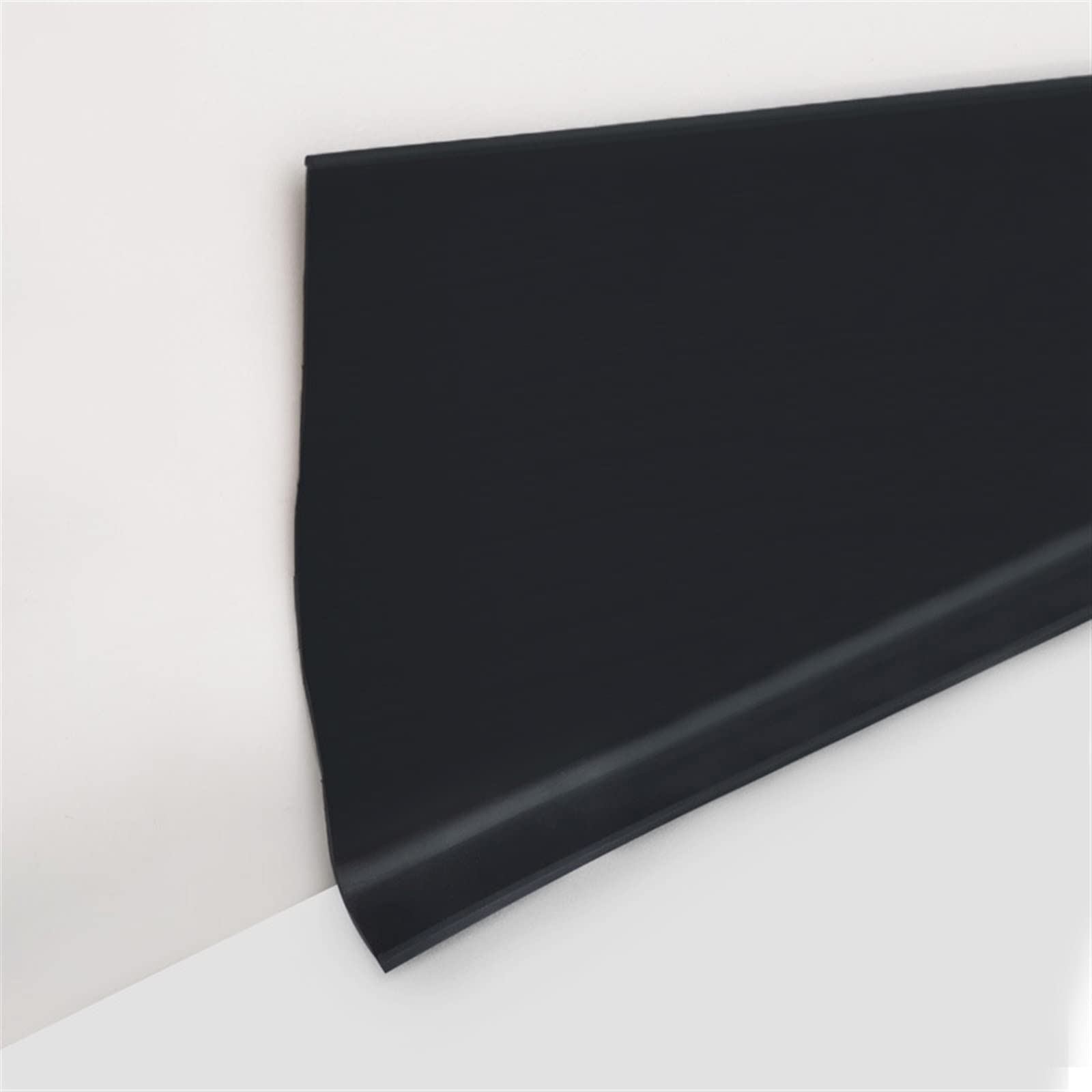 Lkyjd Black Wall Baseboard Molding Trim, Flexible Vinyl Floor Base, Rubber Base Moulding Trim, Cove Base Boards For Walls(,15Cm)