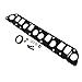 JDMSPEED New Stainless Steel Exhaust Manifold & Gasket Kit Replacement for Grand Cherokee Wrangler 4.0L Replacement for Jeeps Select 1991-1999 (4.0L Engine Only) Replaces 33007072, 4883385