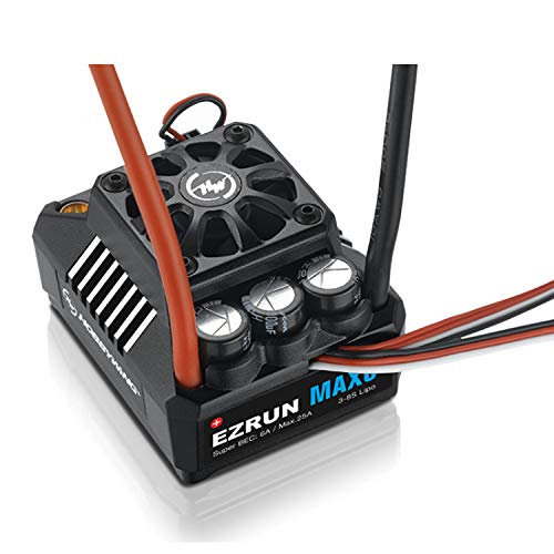 PCtech EzRun Max6 V3 160A Speed Controller Waterproof Brushless ESC for 1/6 1/7 Combat Robot RC Racing Racer (T Plug)