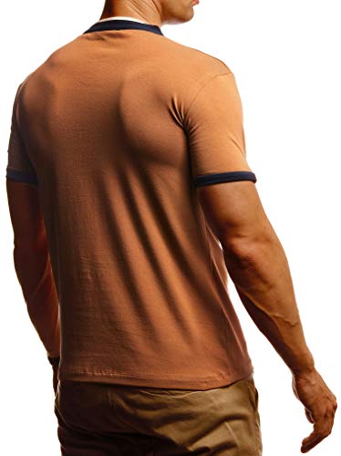 T-shirt d'été à manches courtes LN55175 basique homme col rond noir blanc vêtement slim fit garçon