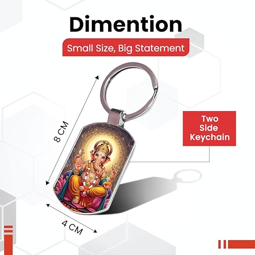 Image of Premium Printed Metal Keychain for Men & Women | High-Definition Artwork Print | Durable Key Ring for Car, Bike, Home & Office Keys | Stylish Decorative Key Holder Gift
