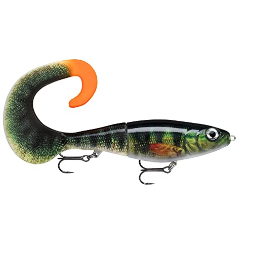 Rapala - X-Rap Otus Angelköder - Kunstköder mit ABS-Körper und weichem PVC-Fischschwanz - Süßwasser Spinnköder - Lauftiefe 0.5-1m - Fischköder 17cm 40g - Hergestellt in Estland - Olive Green