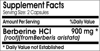 Miniatura 2 de Berberine HCI 900mg  180Cápsulassin aditivos  naturetition Suplementos